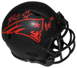 Richard Seymour Signed New England Patriots Eclipse Mini Helmet Beckett 40707