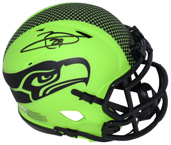 EARL THOMAS AUTOGRAPHED SEATTLE SEAHAWKS RAVE SPEED MINI HELMET BECKETT