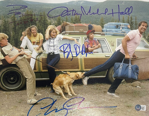 National Lampoon's Vacation Cast Autographed 11x14 Photo 4 Sigs. Beckett 40862