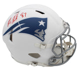 Rob Gronkowski Signed New England Patriots Speed Authentic Rivalries Helmet