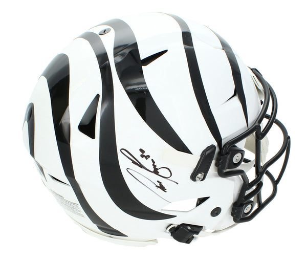Chase Brown Autographed Alternate Bengals SpeedFlex Helmet Beckett