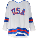 1980 USA Hockey 18 Autos Craig Eruzione Broten Signed White Jersey Beckett 53866