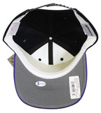 Rays Jim Morris "The Rookie" Authentic Signed Black Snapback Baseball Hat BAS 3