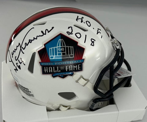 Packers JERRY KRAMER Signed HALL OF FAME LOGO Mini Helmet AUTO w/ HOF 18 - JSA