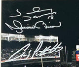 New York Yankees 2009 World Champions Autographed Stadium Photo Steiner LOA/COA