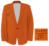Bruce Weber Signed Mogu Men's Orange Blazer Sport Coat Jacket w/3-INSC -(SS COA)