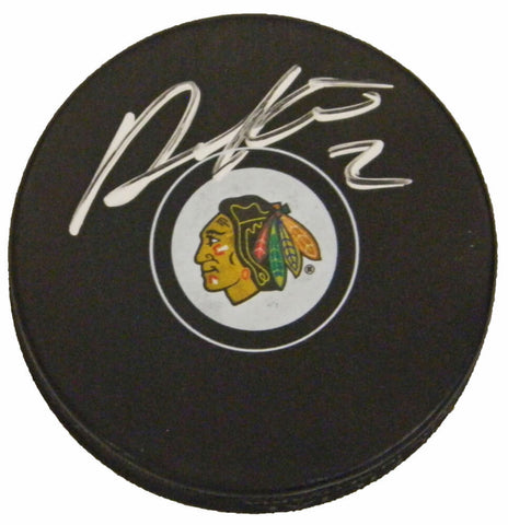 DUNCAN KEITH Signed Chicago Blackhawks Logo Hockey Puck - SCHWARTZ