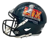 Milton Williams Signed Eagles FS Super Bowl 59 LIX Replica Speed Helmet 2 Sacks
