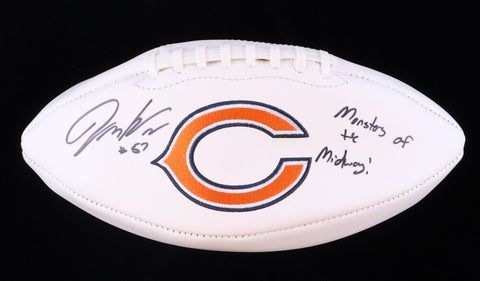 Jack Sanborn Signed Chicago Bears Logo Football Monsters of the Midway /Schwartz