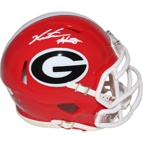 Jalen Carter Signed Georgia Bulldogs Mini Helmet Beckett 42438