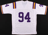 Danielle Hunter Signed LSU Tigers White Jersey (Beckett) Minnesota Vikings D.E