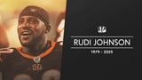 Rudi Johnson Signed Cincinnati Bengals Jersey (SI Holo) 2004 Pro Bowl Running Bk