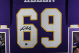 JARED ALLEN (Vikings purple SKYLINE) Signed Autographed Framed Jersey Beckett