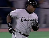 Frank Thomas Signed Chicago White Sox 35x43 Framed Jersey (JSA COA) 2XAL MVP
