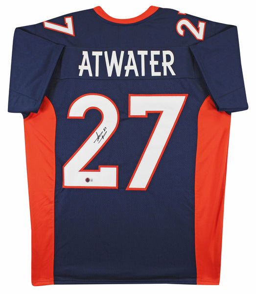 Steve Atwater Authentic Signed Navy Pro Style Jersey Autographed BAS Witnessed