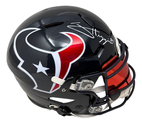 Jayden Higgins Signed Houston Texans FS Authentic SpeedFlex Helmet w/ Visor BAS