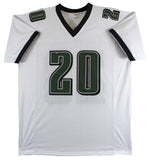 Brian Dawkins Authentic Signed White Pro Style Jersey Autographed BAS Witnessed