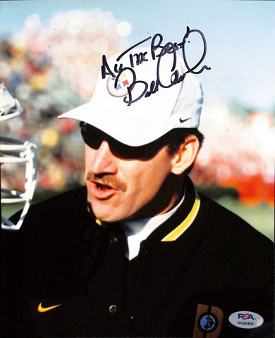 Bill Cowher HOF Signed/Auto/Inscr 8x10 Photo Pittsburgh Steelers PSA/DNA 185124