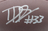 Dani Dennis-Sutton Penn State Signed/Insc NFL Wilson Super Grip Football JSA 351