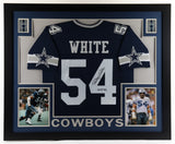 Randy White Signed Dallas Cowboys 35x43 Framed Jersey Inscr. "HOF 94" (JSA COA)