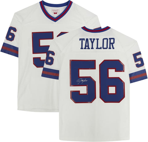 Lawrence Taylor New York Giants Autographed White Mitchell & Ness Replica Jersey