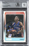 Pistons Dennis Rodman "HOF 11" Signed 1988 Fleer #43 Card Auto 10! BAS Slabbed