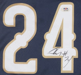 Jordan Hawkins Signed New Orleans Pelicans Jersey (PSA) 2023 1st Round Pk/ UConn