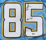 Antonio Gates Signed San Diego Chargers Jersey Inscribed "HOF 25" (Beckett) T.E.