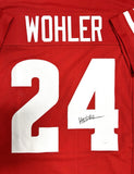 Badgers HUNTER WOHLER Signed Custom Replica Wisconsin Red Jersey AUTO - JSA