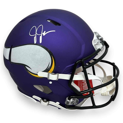 Vikings Justin Jefferson Autographed Signed Authentic Helmet - Beckett