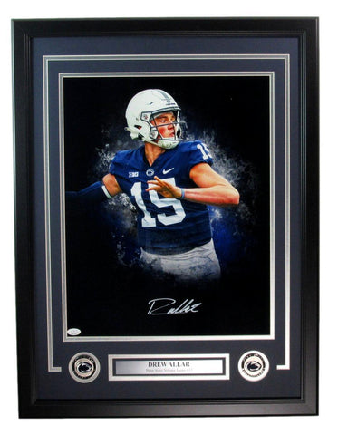 Drew Allar Autographed 16x20 Photo Penn State Framed JSA 183358
