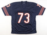 Mike Hartenstine Signed Chicago Bears Signed Inscribed '#73' Jersey (JSA COA)