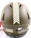 Deion Sanders Signed 49ers F/S Salute to Service Speed Auth Helmet-BA W Holgoram