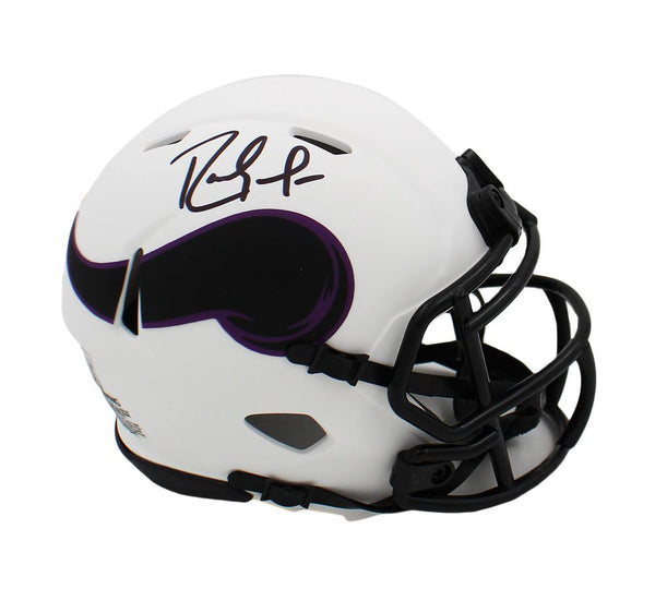 Randy Moss Autographed Minnesota Vikings Lunar Mini Helmet - Beckett