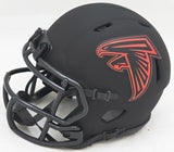 DRAKE LONDON AUTOGRAPHED FALCONS ECLIPSE BLACK SPEED MINI HELMET BECKETT 220388
