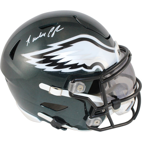 Randall Cunningham Autographed Philadelphia Eagles Midi Helmet Beckett W 53198
