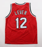 Lafayette Fat Lever Signed Portland Trail Blazers Jersey (JSA COA) 2xAll Star PG