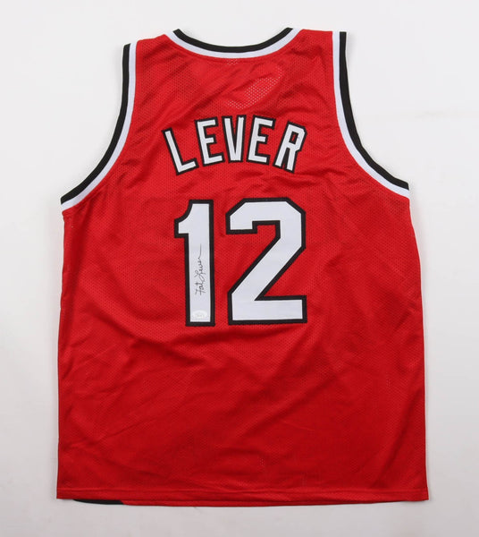 Lafayette Fat Lever Signed Portland Trail Blazers Jersey (JSA COA) 2xAll Star PG