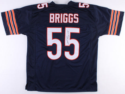 Lance Briggs Signed Bears Blue Jersey (JSA COA) 7xPro Bowl (2005-2011)Linebacker