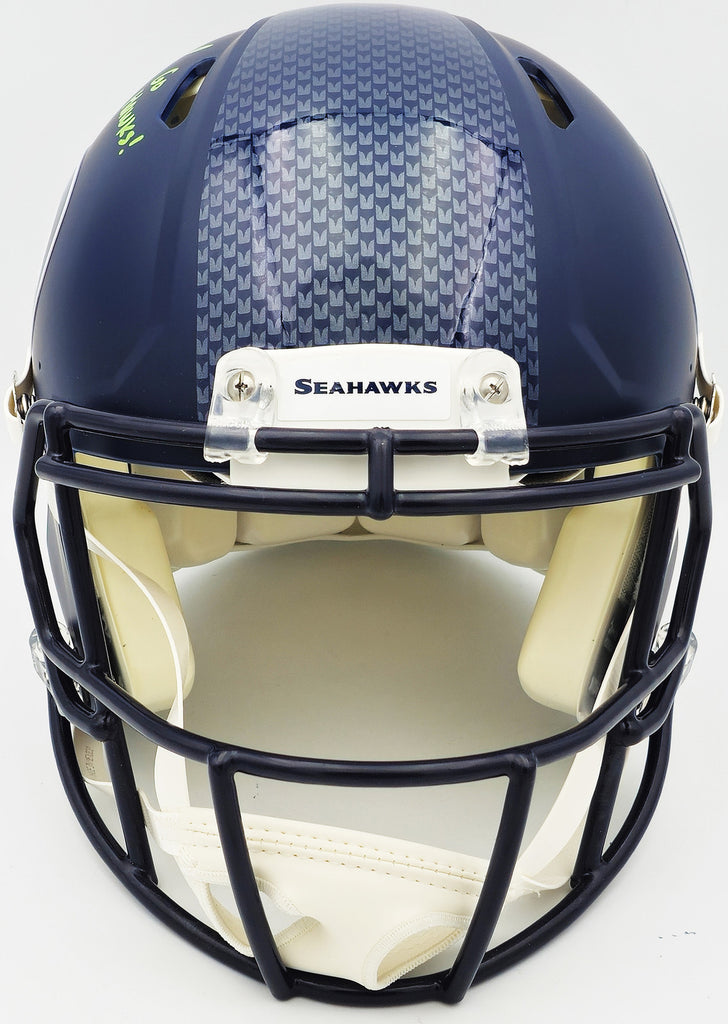 TYLER LOCKETT AUTOGRAPHED SEAHAWKS FULL SIZE AUTHENTIC HELMET GO MCS 2 ...