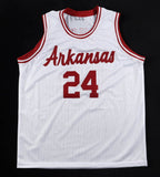 Joe Johnson Signed Arkansas Razorbacks Jersey (Beckett) 7xNBA All-Star / Forward
