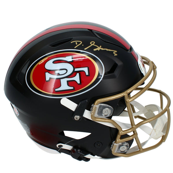 De'Zuan Stribling Autographed 49ers Black Rivalries Speedflex Helmet Beckett