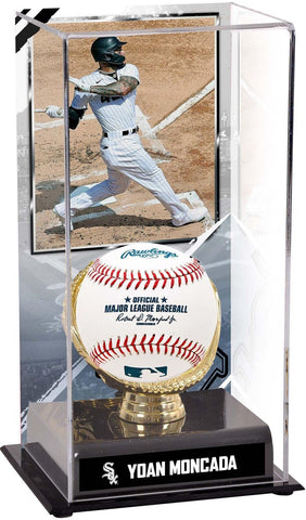 Yoan Moncada Chicago White Sox Gold Glove Display Case with Image