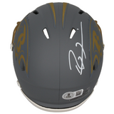 Ray Lewis Autographed Baltimore Ravens 'Slate' Mini Speed Helmet Beckett