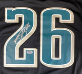 Saquon Barkley Signed Philadelphia Eagles Super Bowl 59 LIX Black Nike Jersey