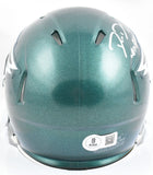 Dom DiSandro Autographed Eagles Speed Mini Helmet Big Dom - Beckett W Hologram
