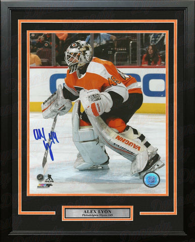 Alex Lyon Philadelphia Flyers Autographed Signed 16x20 Framed Photo JSA PSA