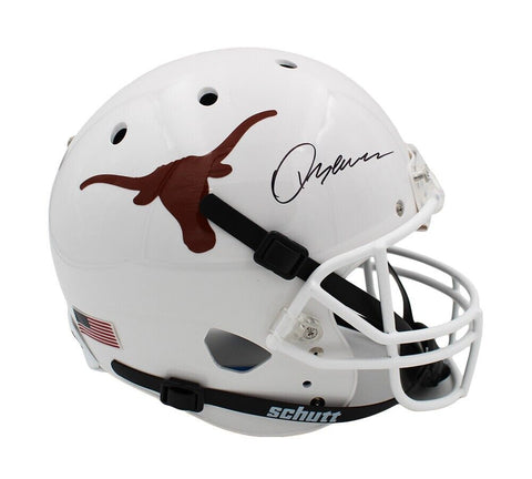 Quinn Ewers Signed Texas Longhorns Speed Full Size White NCAA Helmet