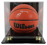 76ers Allen Iverson Authentic Signed Wilson Basketball w/ Case BAS Witnessed