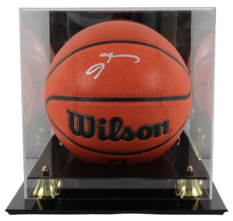 76ers Allen Iverson Authentic Signed Wilson Basketball w/ Case BAS Witnessed